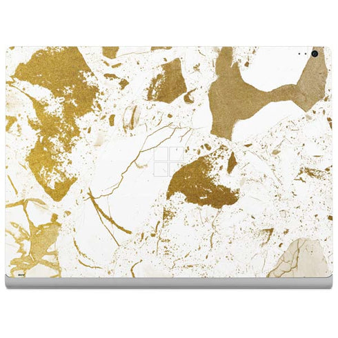 White Scattered Marble Surface Book 2 15in Skin